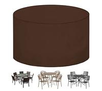Waterproof Cover for 300x100cm Round Table and ChairsOxford Fabric Weather-Resistant Tear-Resistant Outdoor Garden Furniture Protection