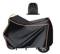 Waterproof Cover for Mobility Scooter, 420D Oxford Mobility Scooter Cover Outdoor UV Protection Electric Scooter Cover with Windproof Strip for Most Mobility Scooters (144x99x68cm)