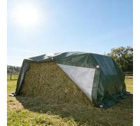 Waterproof Cover Tarp 340 x 450 cm Heavy Duty Tarpaulin Extra Heavy Duty Universal, Multipurpose for Camping, Garden, Greenhouse, Outdoor Furniture, Trailers & Sheds, Army Green