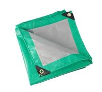 Waterproof Cover Tarp 350 x 460 cm Frost-Resistant UV Protection Tear Resistant Easy Foldable Weatherproof Tough Builders Tarp Pe Tarpauline for Garden, Green
