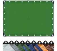 Waterproof Cover Tarp Ground 1.2 x 3.6 m Uv Tear Resistant Pe Tarpaulin Sheet with Reinforced Grommets Groundsheet Sheet Cover for Camping, Garden, Roof & Patio, Silver