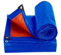 Waterproof Cover Tarp Ground 2 x 2.9 m Resistant Outdoor Waterproof Tarpaulin, Frost-Resistant, UV Protection Groundsheet Sheet Cover for Camping, Garden, Roof & Patio, Blue