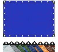 Waterproof Cover Tarp Ground 2 x 2.9 m Uv Tear Resistant Pe Tarpaulin Sheet with Reinforced Grommets Groundsheet Sheet Cover for Camping, Garden, Roof & Patio, Blue