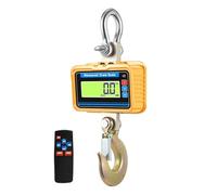 Waterproof Crane Scale LCD Display Electronic Hanging Scales Remote Control Heavy Duty Alloy Steel Hook Weight Balance Easy to Read Data,LCD black yellow-3T