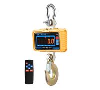 Waterproof Crane Scale LCD Display Electronic Hanging Scales Remote Control Heavy Duty Alloy Steel Hook Weight Balance Easy to Read Data,LED red yellow-2T