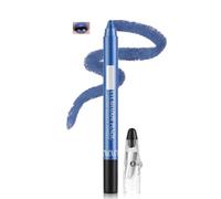 Waterproof Cream Eyeshadow Stick & Eyeliner Pencil - Smudge-Proof, Long-Wear Glitter Eye Makeup, Pearlescent Crayon for Mature Eyes and All-Day Wear (07#ROYAL BLUE)