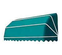 Waterproof Curved ning Fabric Replacement - Blue Polyester Canopy for Patio Shop Outdoor Door Sune Shelter (200x60x60cm)