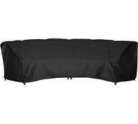 Waterproof Curved Sofa Cover Extra Large Outdoor Furniture Protector Heavy Duty Oxford Dustproof Garden Furniture Cover UV Resistant Patio Couch Cover (L)
