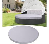 Waterproof Cushion Cover for 66" Round Outdoor Daybed, Replacement Pillow Case, 100% Polyester Grey, Perfect for Sun Lounger and Patio Furniture