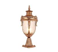 Waterproof Decoration Column Light Lighting Fixture Garden Outdoor Pillar Lantern Patio Post Lamp Lawn Pathway Landscape Led Torch Gate Courtyard