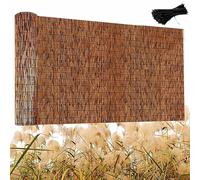 Waterproof Decorative Bamboo - Durable, Light Blocking Garden Barrier for Patio & Backyard, Decorative Plant Cover (H140xL300cm/4.6ft)