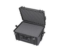 Waterproof Deep Briefcase Size Protective Hard Camera Case with Foam - IP67 Rated Dustproof Outdoor Protection for Camera/Film/Video (Black)