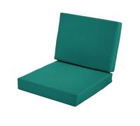 Waterproof Deep Seat Patio Cushion SetOutdoor Chair Cushions with Handles & Adjustable Straps for Garden Furniture White 24x24 Inch Perfect for Yard Comfort