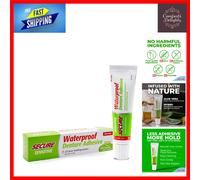 Waterproof Denture Adhesive Cream, Sensitive 1.4 Oz - Ultimate Comfort and Hold