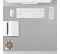Waterproof Desk Pad 110 x 120 cm Non Slip Laptop Desk Mat Easy Clean for Office Work Home Decor, Grey