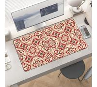 Waterproof Desk Pad 24x12 Non-Slip Rubber Beautiful Pattern Mouse Pad for Keyboard & Laptop Foldable Office Computer Desk Mat Smooth Gaming Surface for Home Remote Work Desktop Accessories
