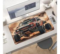 Waterproof Desk Pad 24x12 Non-Slip Rubber Desert Trail Running Mouse Pad for Keyboard & Laptop Foldable Office Computer Desk Mat Smooth Gaming Surface for Home Remote Work Desktop Accessories