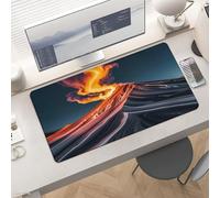 Waterproof Desk Pad 24x12 Non-slip Rubber Marble Patterns Resembling Mountain Peaks Mouse Pad for Keyboard & Laptop Foldable Office Computer Desk Mat Smooth Gaming Surface for Home Remote Work Desktop