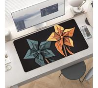Waterproof Desk Pad 24x12 Non-Slip Rubber Origami Windmill Mouse Pad for Keyboard & Laptop Foldable Office Computer Desk Mat Smooth Gaming Surface for Home Remote Work Desktop Accessories
