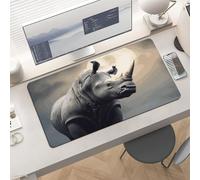 Waterproof Desk Pad 24x12 Non-Slip Rubber Rhino Mouse Pad for Keyboard & Laptop Foldable Office Computer Desk Mat Smooth Gaming Surface for Home Remote Work Desktop Accessories