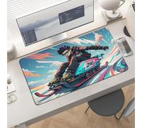 Waterproof Desk Pad 24x12 Non-Slip Rubber Skateboarding and Skiing Mouse Pad for Keyboard & Laptop Foldable Office Computer Desk Mat Smooth Gaming Surface for Home Remote Work Desktop Accessories