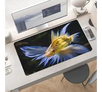 Waterproof Desk Pad 24x12 Non-Slip Rubber Subaquatic Catfish Mouse Pad for Keyboard & Laptop Foldable Office Computer Desk Mat Smooth Gaming Surface for Home Remote Work Desktop Accessories