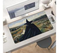 Waterproof Desk Pad 24x12 Non-Slip Rubber The Witch of Darkness Mouse Pad for Keyboard & Laptop Foldable Office Computer Desk Mat Smooth Gaming Surface for Home Remote Work Desktop Accessories