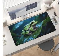 Waterproof Desk Pad 24x12 Non-Slip Rubber Waxy Monkey Tree Frog Mouse Pad for Keyboard & Laptop Foldable Office Computer Desk Mat Smooth Gaming Surface for Home Remote Work Desktop Accessories