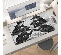 Waterproof Desk Pad 24x12 Non-Slip Rubber Witch Prayed Mouse Pad for Keyboard & Laptop Foldable Office Computer Desk Mat Smooth Gaming Surface for Home Remote Work Desktop Accessories