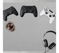 Waterproof Desk Pad 40 x 82 cm Non Slip Multifunctional Large Desk Pad Spill Resistant Durable Design for Office Home Decor, Grey