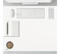 Waterproof Desk Pad 65 x 102 cm Non Slip Laptop Desk Mat Easy Clean for Office Work Home Decor, White