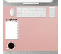 Waterproof Desk Pad 67 x 76 cm Desk Organization and Accessories Laptop Mat Wipeable Ideal Keyboard Mat for Office and Home, Pink