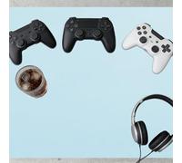 Waterproof Desk Pad 67 x 76 cm Non Slip Multifunctional Large Desk Pad Spill Resistant Durable Design for Office Home Decor, Blue