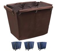 Waterproof Detachable Liner Bag for Rolling Laundry Carts - Durable Lar Ox Cloth Replacement Tote for Commercial Laundry Trolley Use - Easy to Clean and Replace