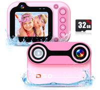 Waterproof Digital Camera 10FT 1080P Full HD 26MP Underwater Camera, 10X Digital Zoom Waterproof Camera for Snorkeling, Underwater Selfies, Swimming, Beach, Water Park