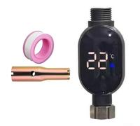 Waterproof Digital Shower Thermometer, Smart Bathroom LED Temperature Display Monitor With Safety Color Indicator For Bath Faucet(down)