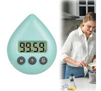 Waterproof Digital Shower Timer,Digital Shower Timing Tool,Features Toilet Timer with Energy-Saving Countdown Alarm Function,Kitchen Timer Capabilities for Cooking,Timer with Water Drop Shape Design
