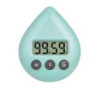 Waterproof Digital Timer - Portable Shower Clock and Timer with Strong Suction Cup, LCD Display, Loud Alarm and Count/Down for Cooking, Classroom, Workout Study Easy to Read Heat