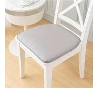 Waterproof Dining Chair Cushion, 1/2/4 Packs PU Leather Horseshoe Seat Cushion, Non-Slip Seat Pad Kitchen Chair Pad(Gray,40 * 43(1PACK))