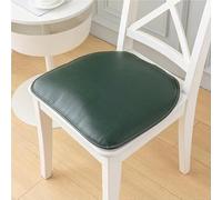 Waterproof Dining Chair Cushion, 1/2/4 Packs PU Leather Horseshoe Seat Cushion, Non-Slip Seat Pad Kitchen Chair Pad(Green,40 * 43(1PACK))