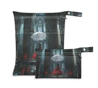 Waterproof Dirty Clothes Bag 2 Pack In A Gothic Black Church A Little