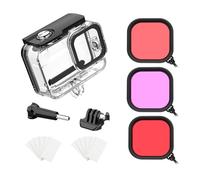 Waterproof Dive Case Compatible with HERO 13/12/11/10/9 Black Action Camera, Underwater Protective Housing Shell with Bracket, 3-Color Filter Set & Anti-Fog Lens Wipes - Accessories Kit
