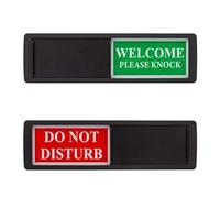 Waterproof Do Not Disturb Sign Privacy Please Knock Slider Sign | Reusable, Welcome Slide Sign, Studio Restroom for Door Indicator, Office Sign