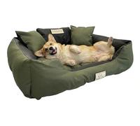 Waterproof Dog Bed for All Breeds - Codura Tear-Resistant Outer - Silicone Treated Fibre Fill - Machine Washable Hygienic Cushion - Handmade EU Poland - 55x45 to 145x115cm 9 Colours - KING DOG