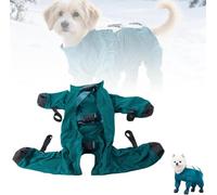 Waterproof Dog Boots,Anti Dirt Pants for Dogs,Dog Rain Boots with Suspender,Adjustable Dirty-Proof Sleeves with Foot Protectors Anti-Slip Paw Protector for Small Medium Dogs Outdoor (Dark Green, XL)