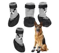 Waterproof Dog Boots, Pet Shoes, Non-Slip Dog Boots for Winter, Breathable Dog Boots, Dog Paw Protection with Adjustable Strap for Hot Roads and Snowy