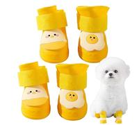 Waterproof Dog Boots Silicone Paw Protector, Non-Slip Dog Shoes, Waterproof Pet Rain Boots, 3D Shape Paw Covers, Puppy Shoes for Rainy, Snow Walks, Protective