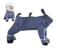 Waterproof Dog Boots With Suspenders - Dirty-Proof Anti-Fall Soft Dog Shoes Pets Paws Protector,Dirty-Proof Anti-Fall Boots Anti-Slip & Fall Waterproof Soft Dog Shoes Never Lose A Boot Shoe Or Sock Ag