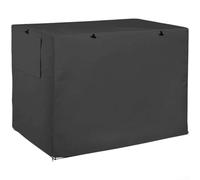 Waterproof Dog Cage Cover Made of 420D Oxford Fabric with Mesh Window Flaps and Adjustable Vents Suitable for Small to Large Wire Dog Crates (107 * 71 * 76cm)