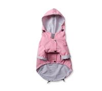 Waterproof Dog Coat with Hood - Windproof Raincoat for Small Medium Large Dogs - All Weather Reflective Sport Hoodies Jacket for Labrador, German Shepherd, Poodle (Size Guide)(Pink,XL)